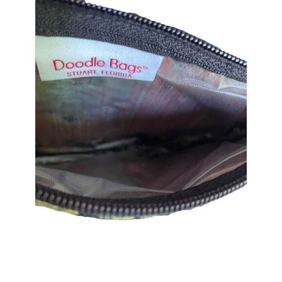 Doodle Bags Stuart FL Black Embroidered Monkey Tapestry Shoulder Bag & Pouch - Picture 9 of 16